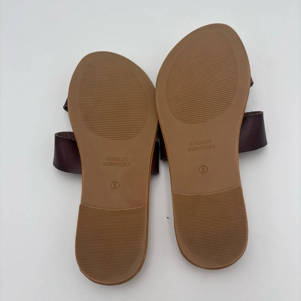 🍍3 For 25🍍Women’s Double Strap Slide Sandals in Dark Brown, No Tags